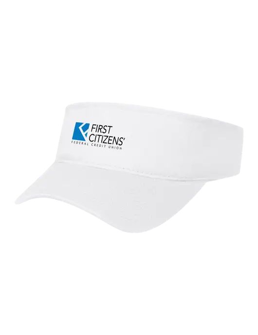 White Cap Visor w/First Citizens' Logo
