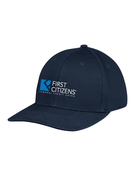 Premium Modern Structured Twill Navy Snapback Cap w/First Citizens' Logo