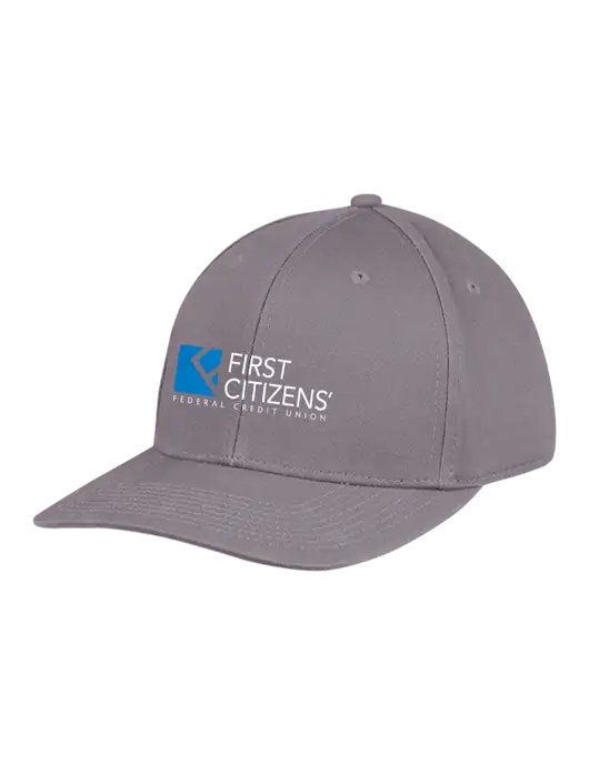 Premium Modern Structured Twill Charcoal Snapback Cap w/First Citizens' Logo