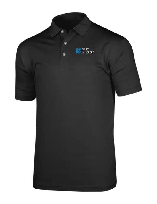Callaway Vibrant Black Ventilated Polo w/First Citizens' Logo