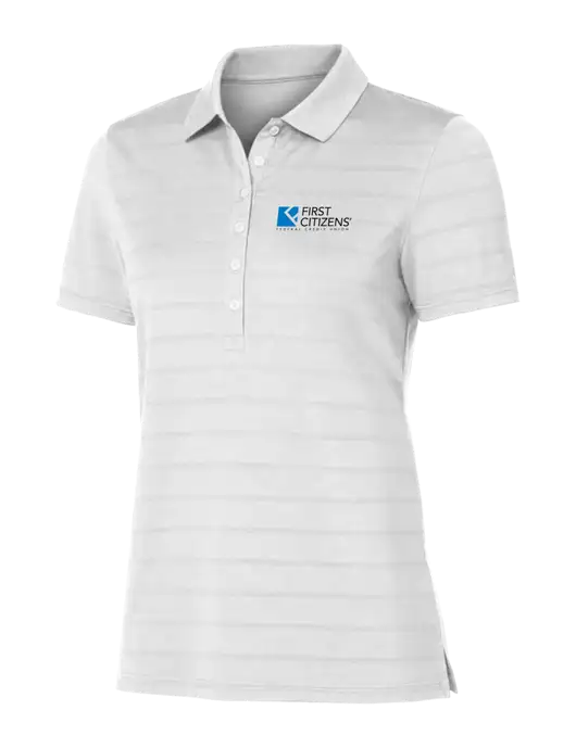 Callaway Womens Bright White Ventilated Polo w/First Citizens' Logo