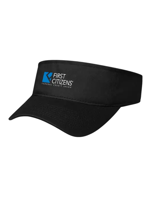 Black Cap Visor w/First Citizens' Logo
