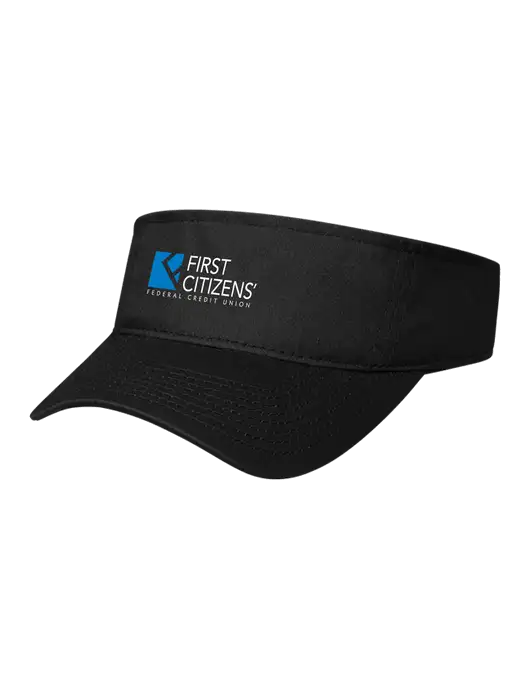 Black Cap Visor w/First Citizens' Logo