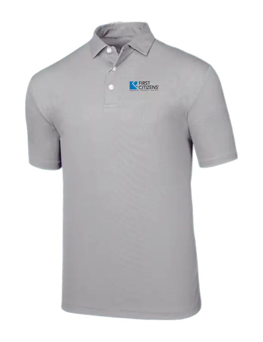 Callaway Birdseye Light Grey Polo w/First Citizens' Logo