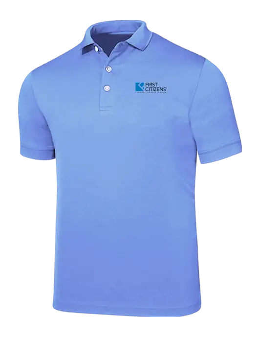 Callaway Ottoman Light Blue Polo w/First Citizens' Logo