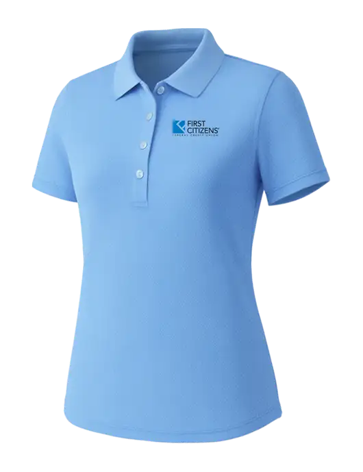 Callaway Womens Core Light Blue Performance Polo w/First Citizens' Logo
