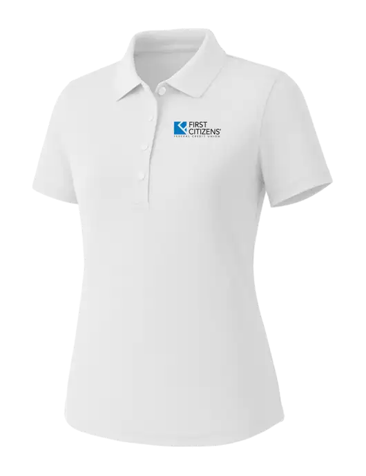 Callaway Womens Core Bright White Performance Polo w/First Citizens' Logo