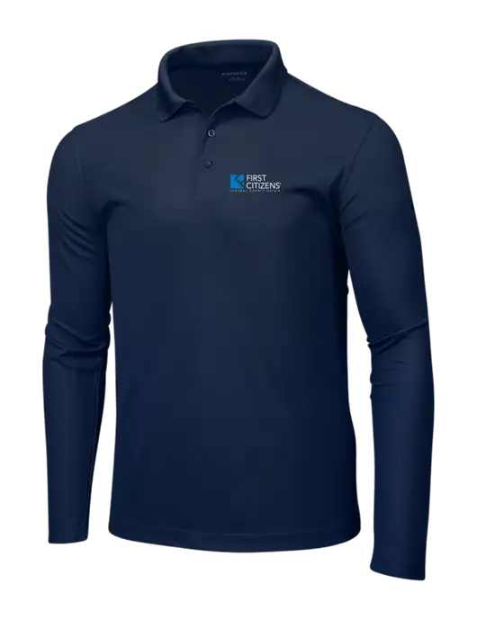 OGIO Navy Caliber 2.0 Long Sleeve Polo w/First Citizens' Logo