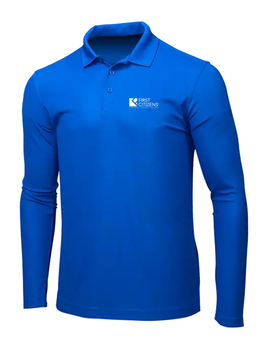 OGIO Royal Blue Caliber 2.0 Long Sleeve Polo w/First Citizens' Logo