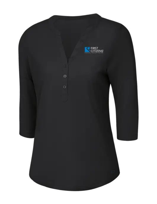 OGIO Blacktop Jewel Henley w/First Citizens' Logo