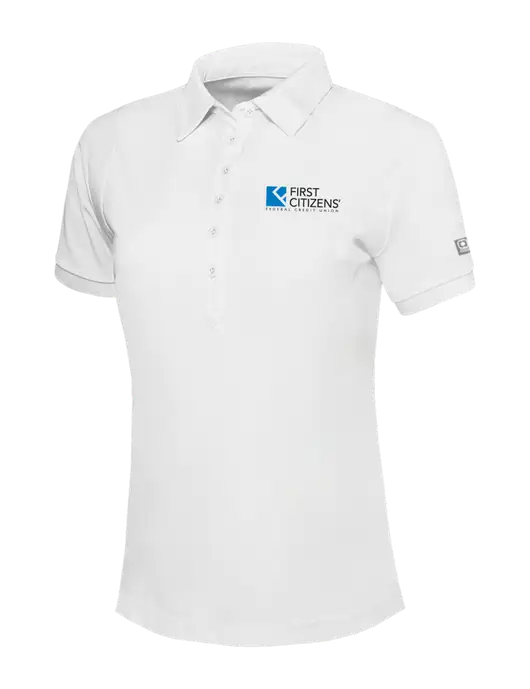 OGIO Womens Bright White Jewel Polo w/First Citizens' Logo