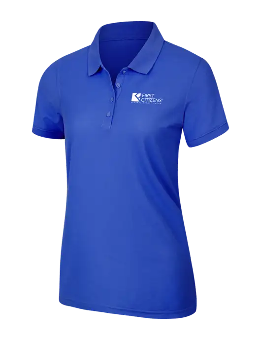 Dark Royal Womens Core Classic Pique Polo w/First Citizens' Logo