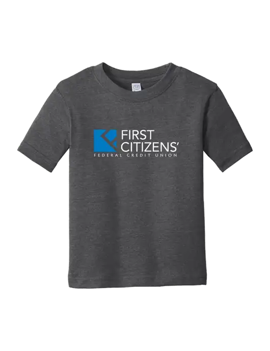 Rabbit Skins Vintage Smoke Toddler Fine Jersey Tee w/First Citizens' Logo