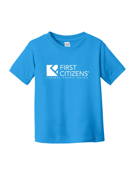 Rabbit Skins Cobalt Toddler Fine Jersey Tee w/First Citizens' Logo