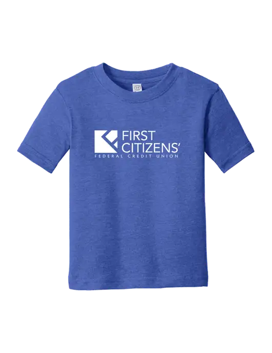 Rabbit Skins Vintage Royal Toddler Fine Jersey Tee w/First Citizens' Logo