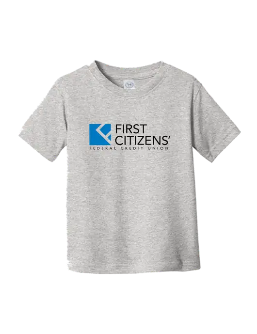 Rabbit Skins Light Grey Heather Toddler Fine Jersey Tee w/First Citizens' Logo