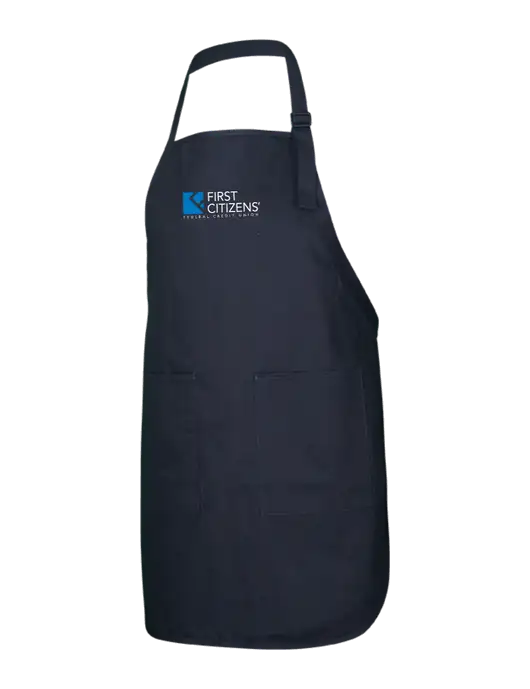 Full-Length Black Apron With Pockets w/First Citizens' Logo