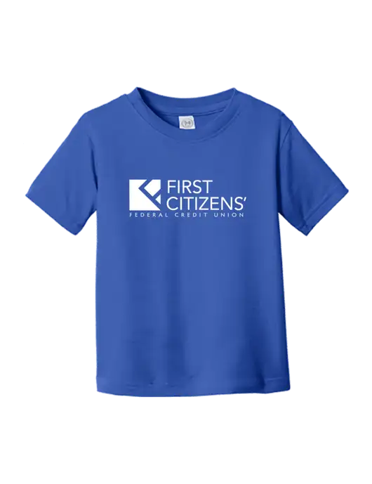 Rabbit Skins Royal Toddler Fine Jersey Tee w/First Citizens' Logo