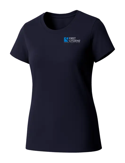 Womens Seriously Soft New Navy T-Shirt w/First Citizens' Logo