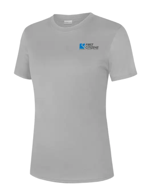  Womens Light Grey PosiCharge Competitor Tee w/First Citizens' Logo