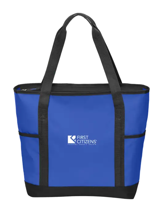 On the Go Royal/Black Tote w/First Citizens' Logo