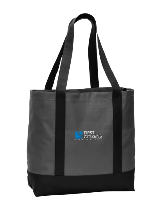 Carryall Charcoal/Black Day Tote Dark w/First Citizens' Logo