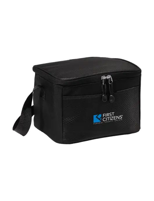 6 Can Black/Black Cube Cooler w/First Citizens' Logo