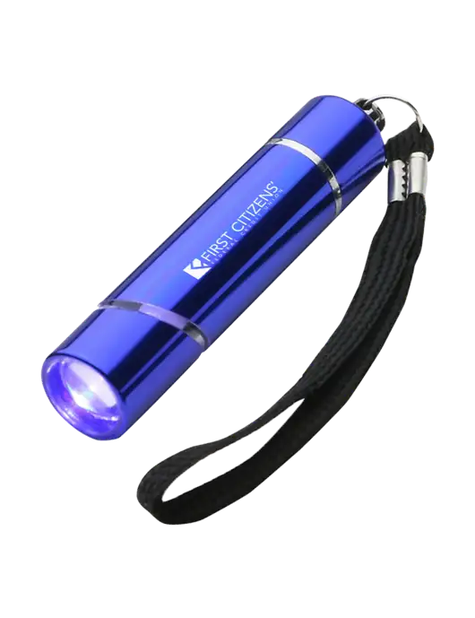 Blue Aluminum Scope LED Flashlight w/First Citizens' Logo