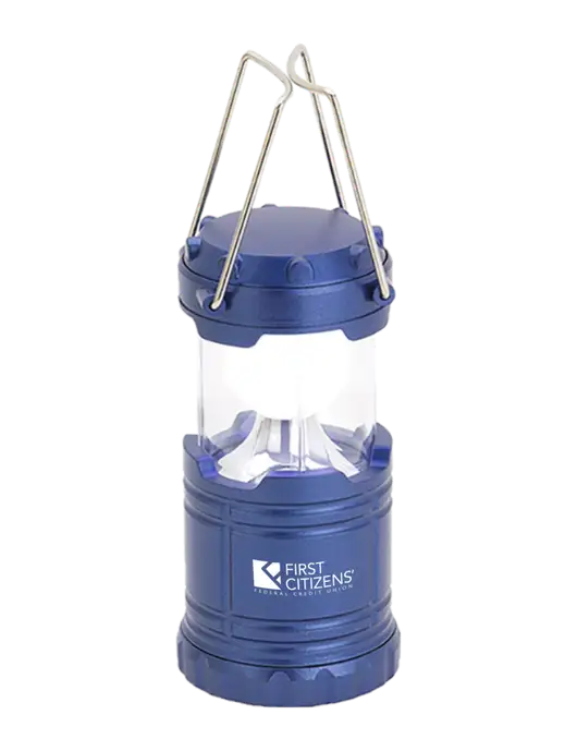 Blue Mini Retro Lantern w/First Citizens' Logo