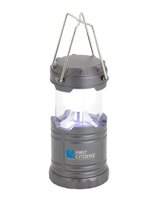 Gunmetal Mini Retro Lantern w/First Citizens' Logo