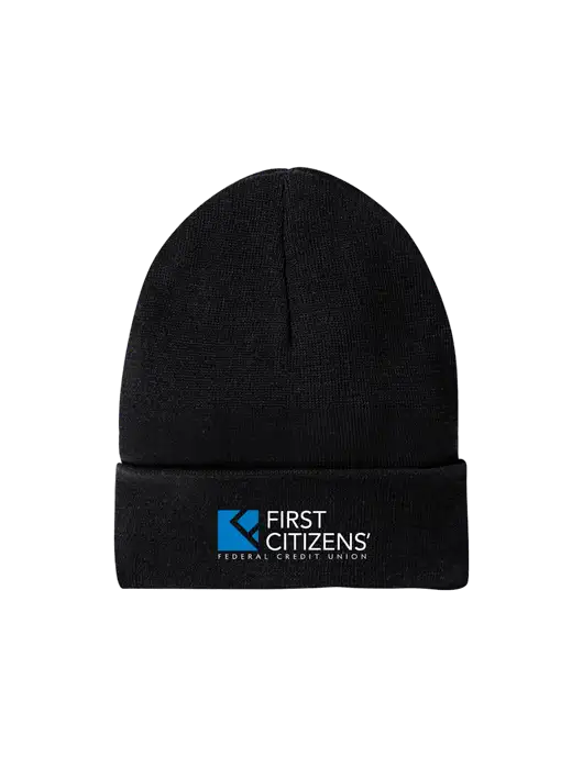 Recycled Black Beanie w/First Citizens' Logo
