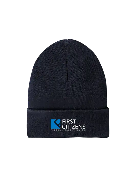 Recycled True Navy Beanie w/First Citizens' Logo
