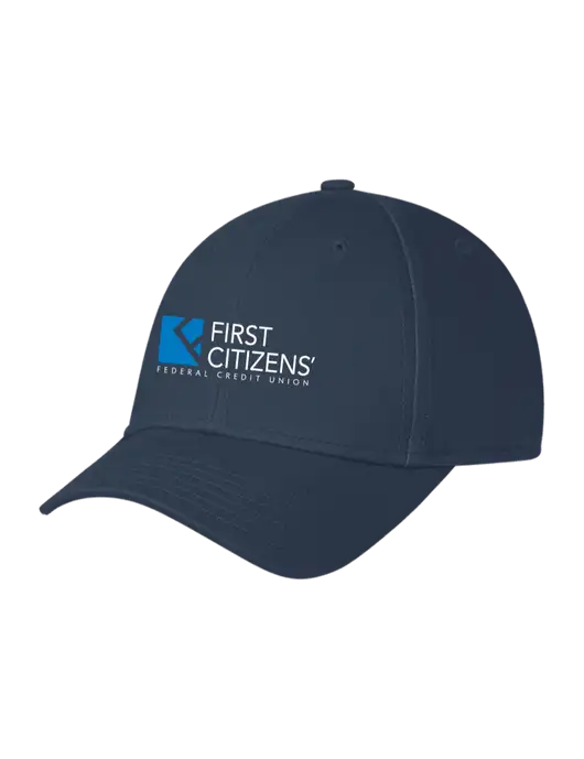 Navy Structured Cap Hook & Loop w/First Citizens' Logo