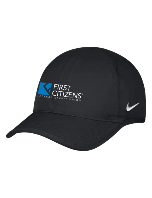 Nike Black Featherlight Cap w/First Citizens' Logo