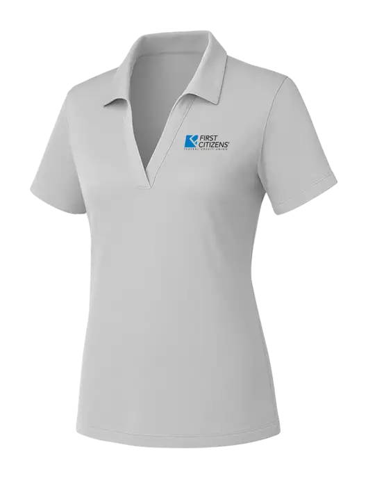 Womens Light Grey PosiCharge RacerMesh Polo w/First Citizens' Logo