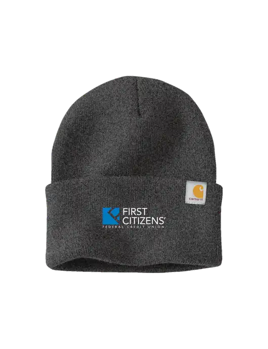 Carhartt Dark Grey Watch Cap 2.0 w/First Citizens' Logo