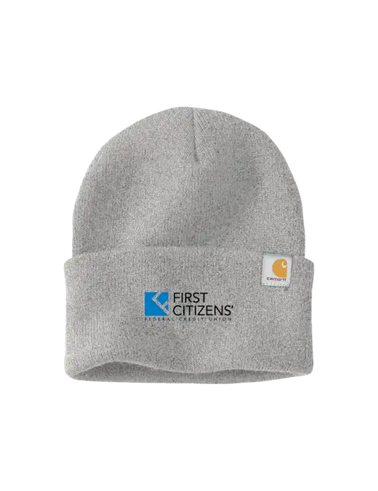 Carhartt Light Grey Heather Watch Cap 2.0 w/First Citizens' Logo