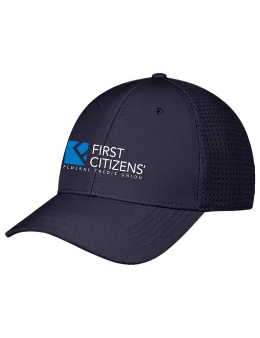 Navy Performance Stretchable Cap Hook & Loop w/First Citizens' Logo