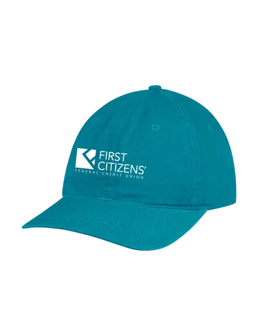 Garment Washed Unstructured Twill Sapphire Cap w/First Citizens' Logo