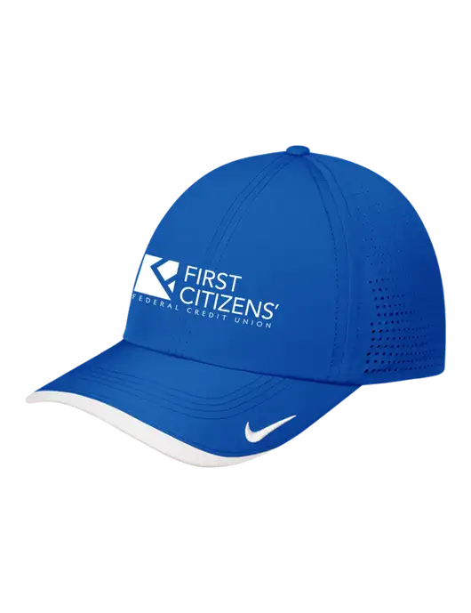 Nike Royal/White Dri-FIT Perforated Performance Cap w/First Citizens' Logo