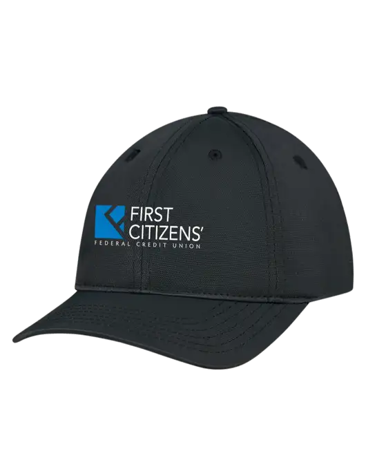 Black Nylon Twill Performance Cap w/First Citizens' Logo