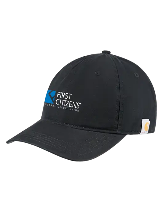 Carhartt Black Cotton Canvas Cap w/First Citizens' Logo