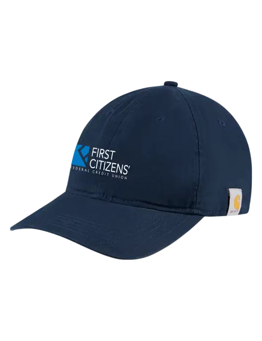 Carhartt Navy Cotton Canvas Cap w/First Citizens' Logo
