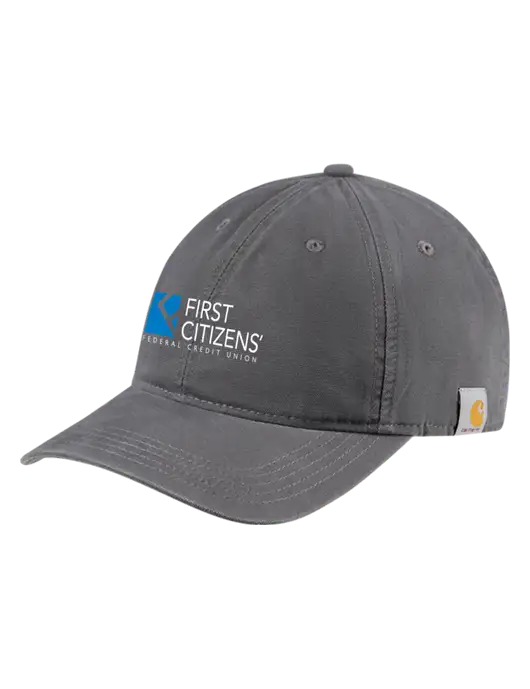 Carhartt Dark Grey Cotton Canvas Cap w/First Citizens' Logo