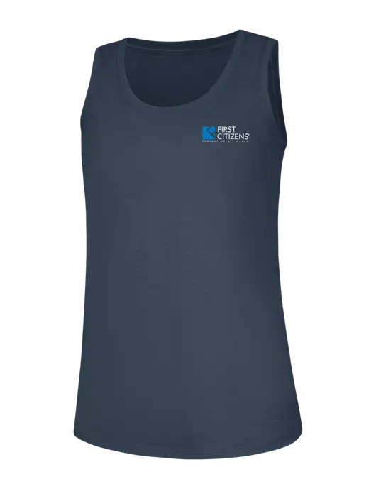 Womens Navy Frost Perfect Tri Racerback Tank w/First Citizens' Logo