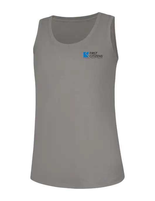 Womens Light Grey Frost Perfect Tri Racerback Tank w/First Citizens' Logo
