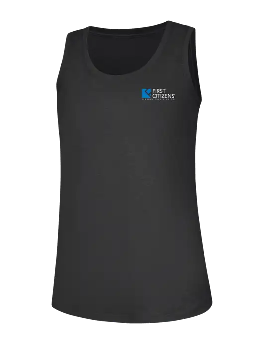 Womens Black Frost Perfect Tri Racerback Tank w/First Citizens' Logo