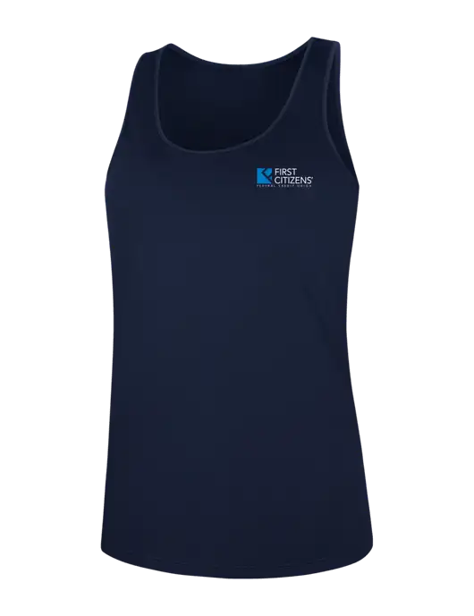 Womens Navy PosiCharge Competitor Racerback Tank w/First Citizens' Logo
