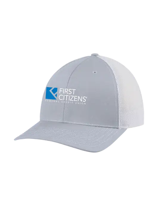 Richardson Adjustable Snapback Original 112 Trucker Cap Light Heather Grey w/White Mesh w/First Citizens' Logo