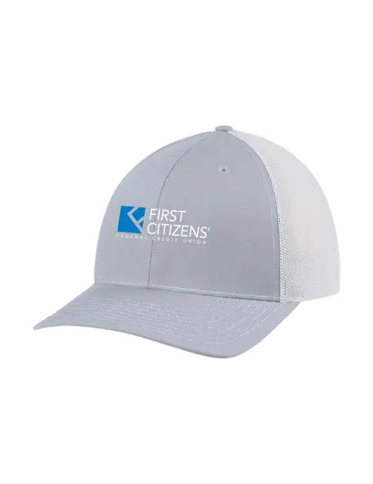 Richardson Adjustable Snapback Original 112 Trucker Cap Light Heather Grey w/White Mesh w/First Citizens' Logo